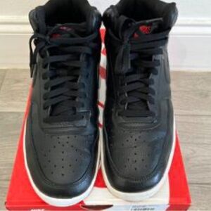 Nike Court Vision Mid Bred Sz 7.5 Black CD5466-005